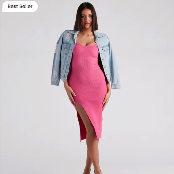 Like new - Windsor Perfectly Stylish Sleeveless Midi Sweater Dress XS - Picture 4 of 6